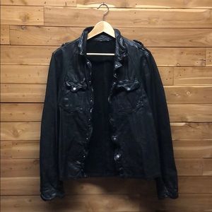 All Saints ‘McKay’ leather shirt